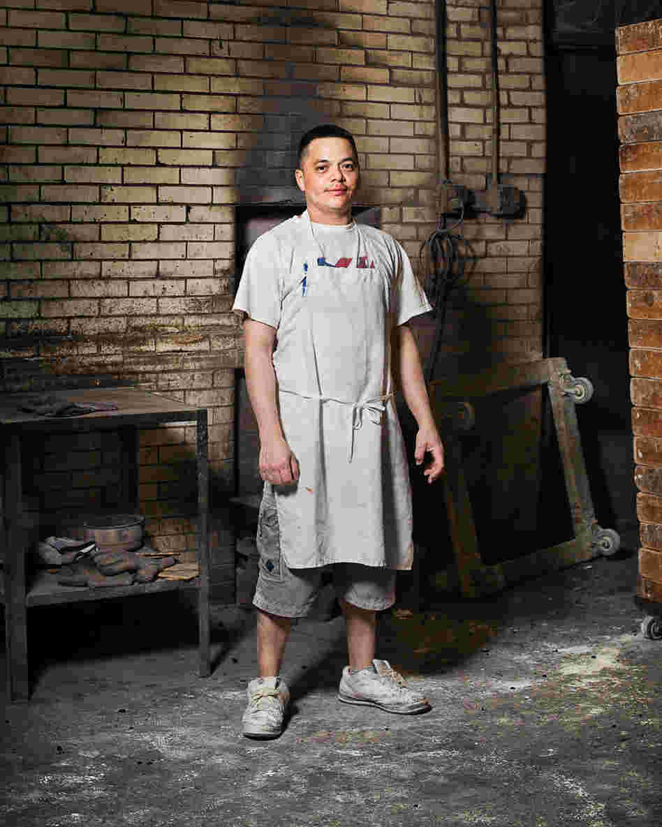 Miguel, assistant baker at Antique Bakery