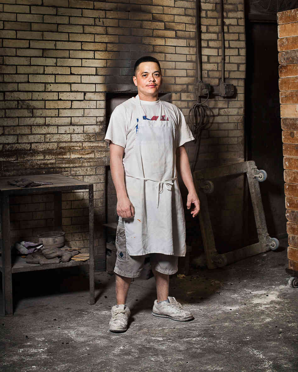 Miguel, assistant baker at Antique Bakery