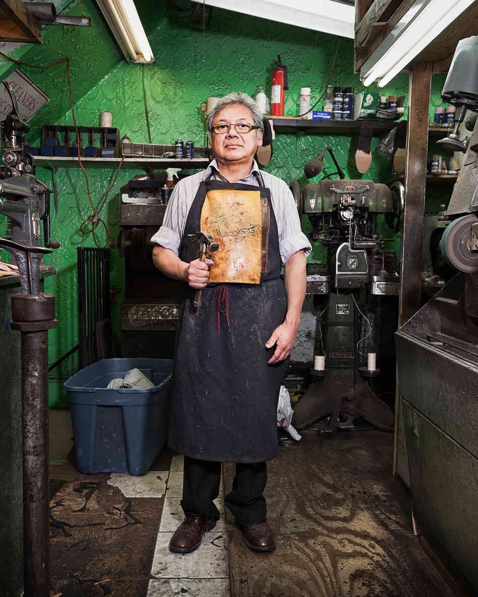 Norberto, cobbler at Giovanni D'Italia Shoe Repair