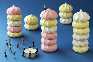 Bitter End: "Sally could imagine no end more glamorous than throwing herself off a tower of meringue cookies."