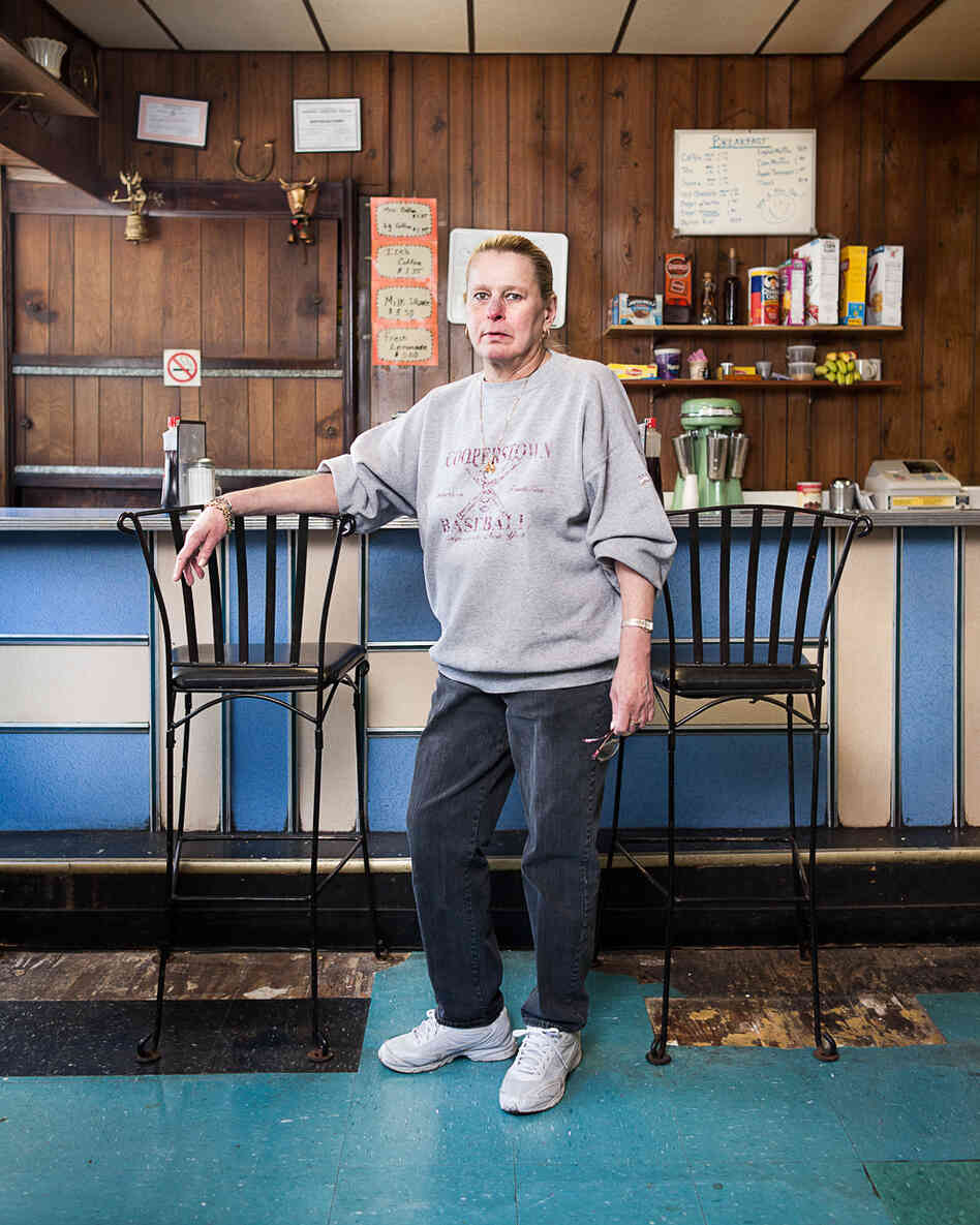 Emma has worked at Chickies Luncheonette for 25 years; it has been closed since Hurricane Sandy.
