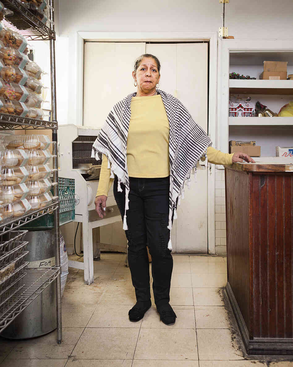 Esther at Dom's Bakery