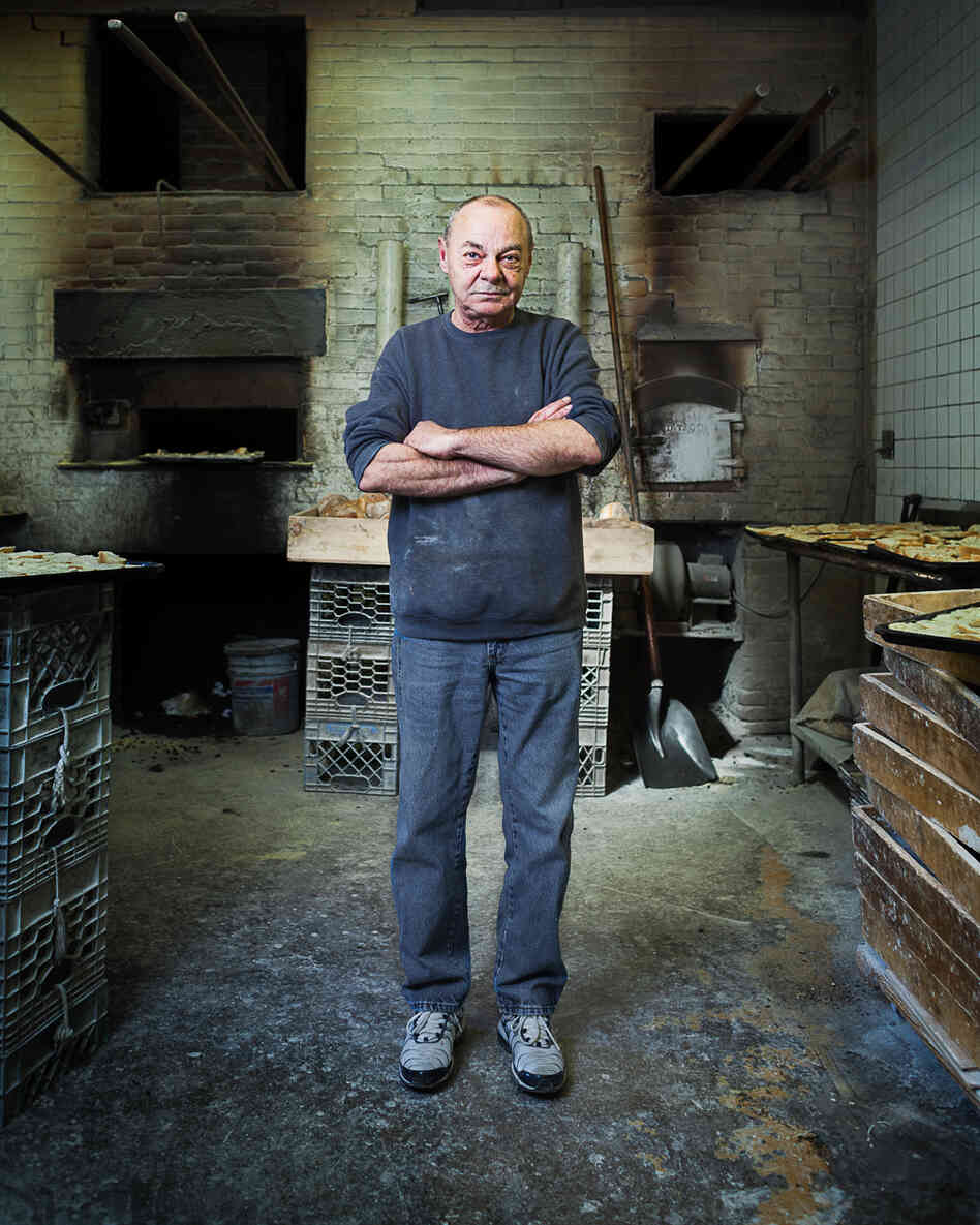 Dom at Dom's Bakery. His claim to fame, Delaney says, is that Frank Sinatra would have his bread flown out to Hollywood every week.