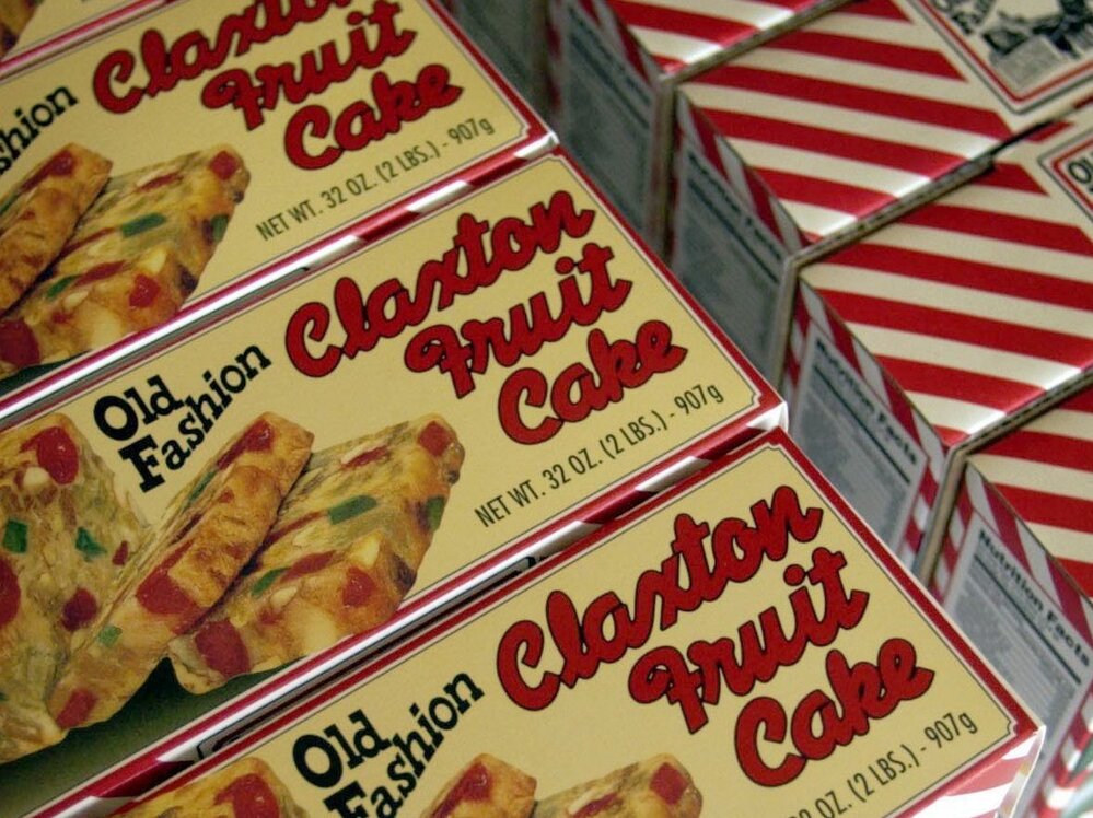 The Claxton Bakery in Georgia makes millions of pounds of fruitcake each year.