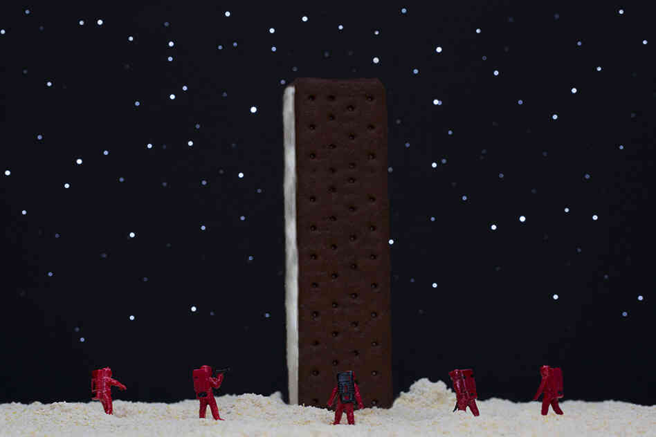 Ice Cream Sandwich Monolith: "My God, it's full of — vanilla ice cream!"