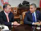 President Barack Obama and Speaker of the House John Boehner met to discuss the impending "fiscal cliff" on Nov. 16, 2012. President Barack Obama and Speaker of the House John Boehner met to discuss the impending "fiscal cliff" on Nov. 16, 2012.