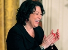 Supreme Court Associate Justice Sonia Sotomayor applauds during a reception in her honor at the White House. Supreme Court Associate Justice Sonia Sotomayor applauds during a reception in her honor at the White House.
