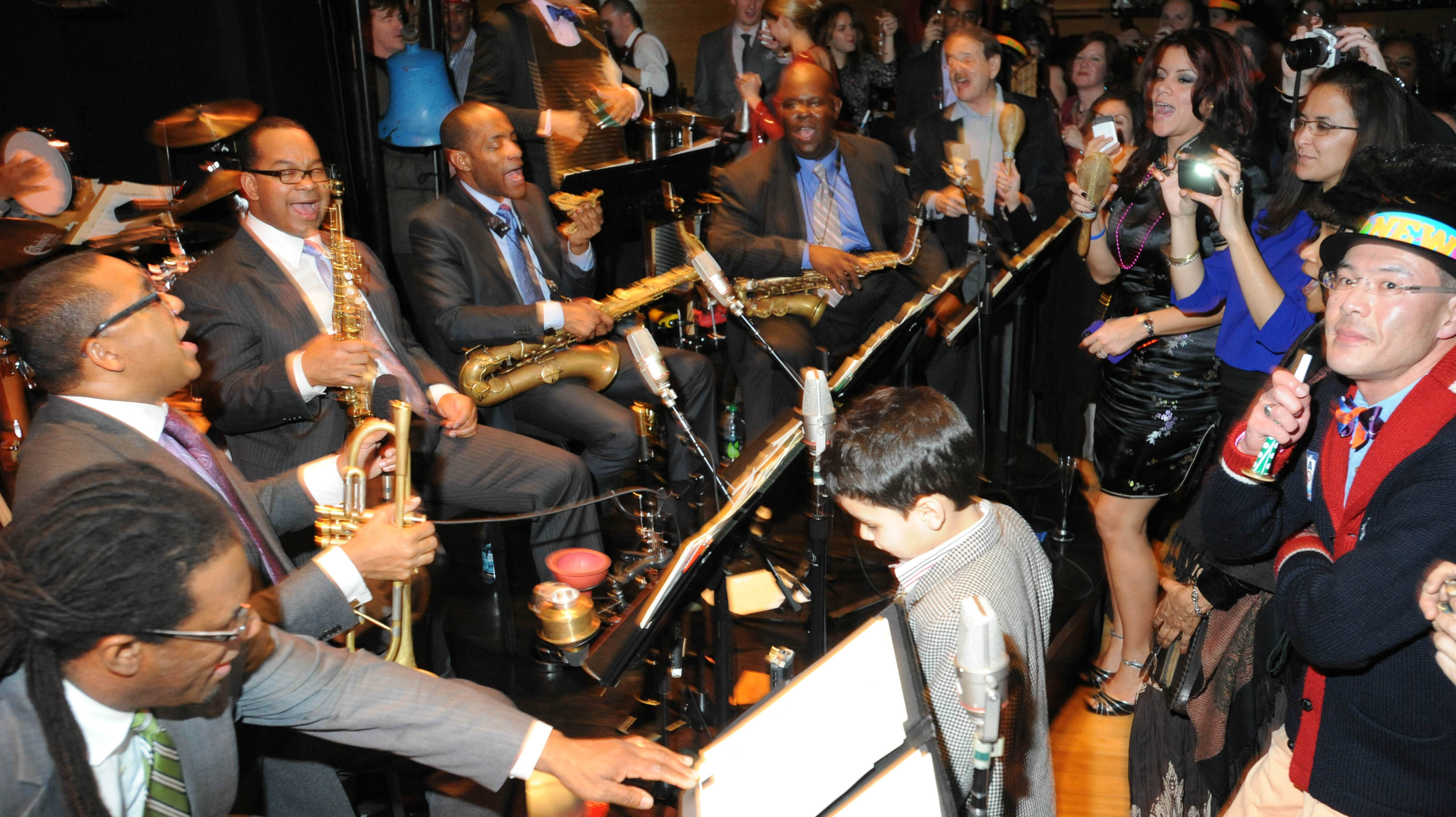 The clock strikes midnight with Wynton Marsalis and the Jazz at Lincoln Center Orchestra.