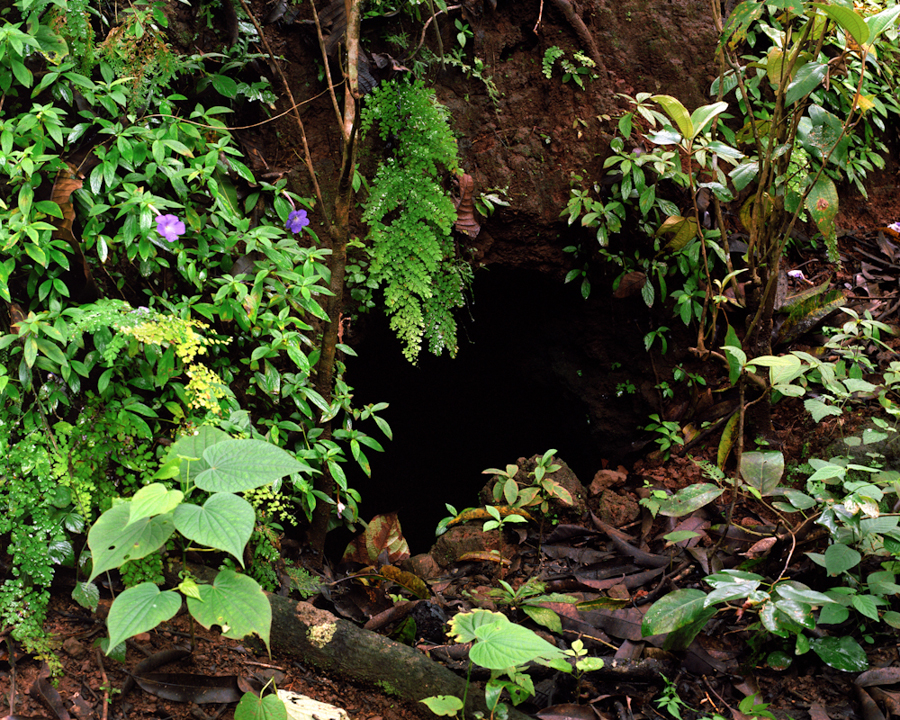 A cave that families hid in during the war.