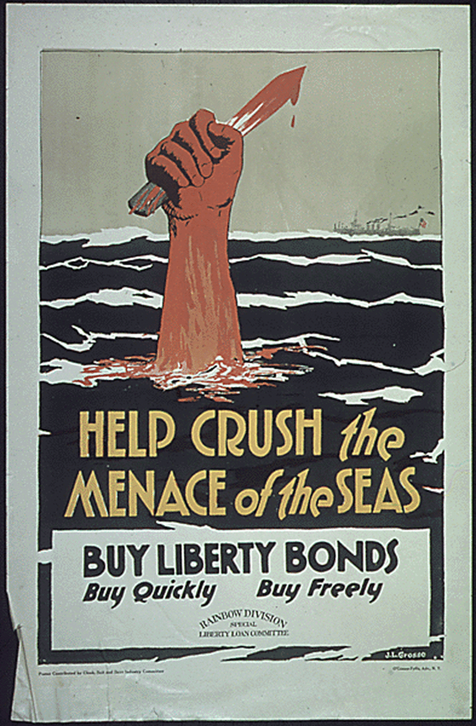 A Liberty Bond poster from World War I. 