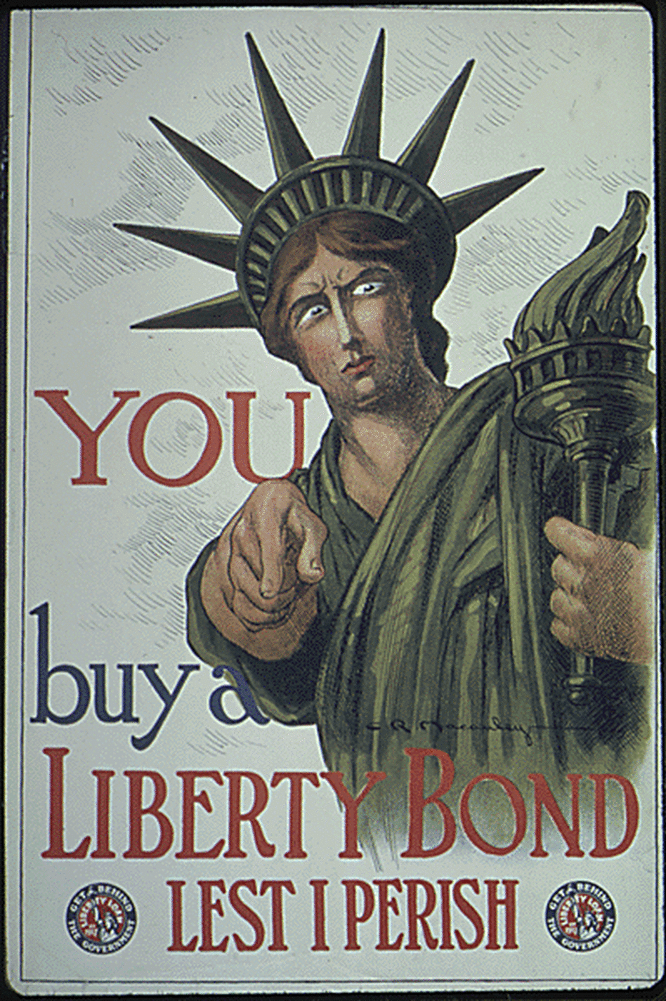A Liberty Bond poster from World War I. 