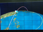 This monitor screen image shows a graphic of the orbit of the satellite carried by the Unha-3 rocket, which North Korea launched this week. The image is from the Korean Central News Agency, distributed in Tokyo by the Korea News Service. This monitor screen image shows a graphic of the orbit of the satellite carried by the Unha-3 rocket, which North Korea launched this week. The image is from the Korean Central News Agency, distributed in Tokyo by the Korea News Service.