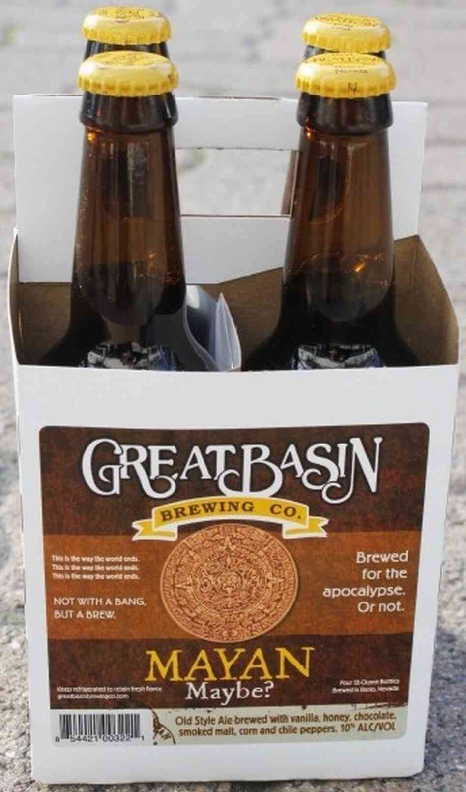 Great Basin's Mayan Maybe? beer has been a fast seller, the company's brewmaster says. Great Basin's Mayan Maybe? beer has been a fast seller, the company's brewmaster says.