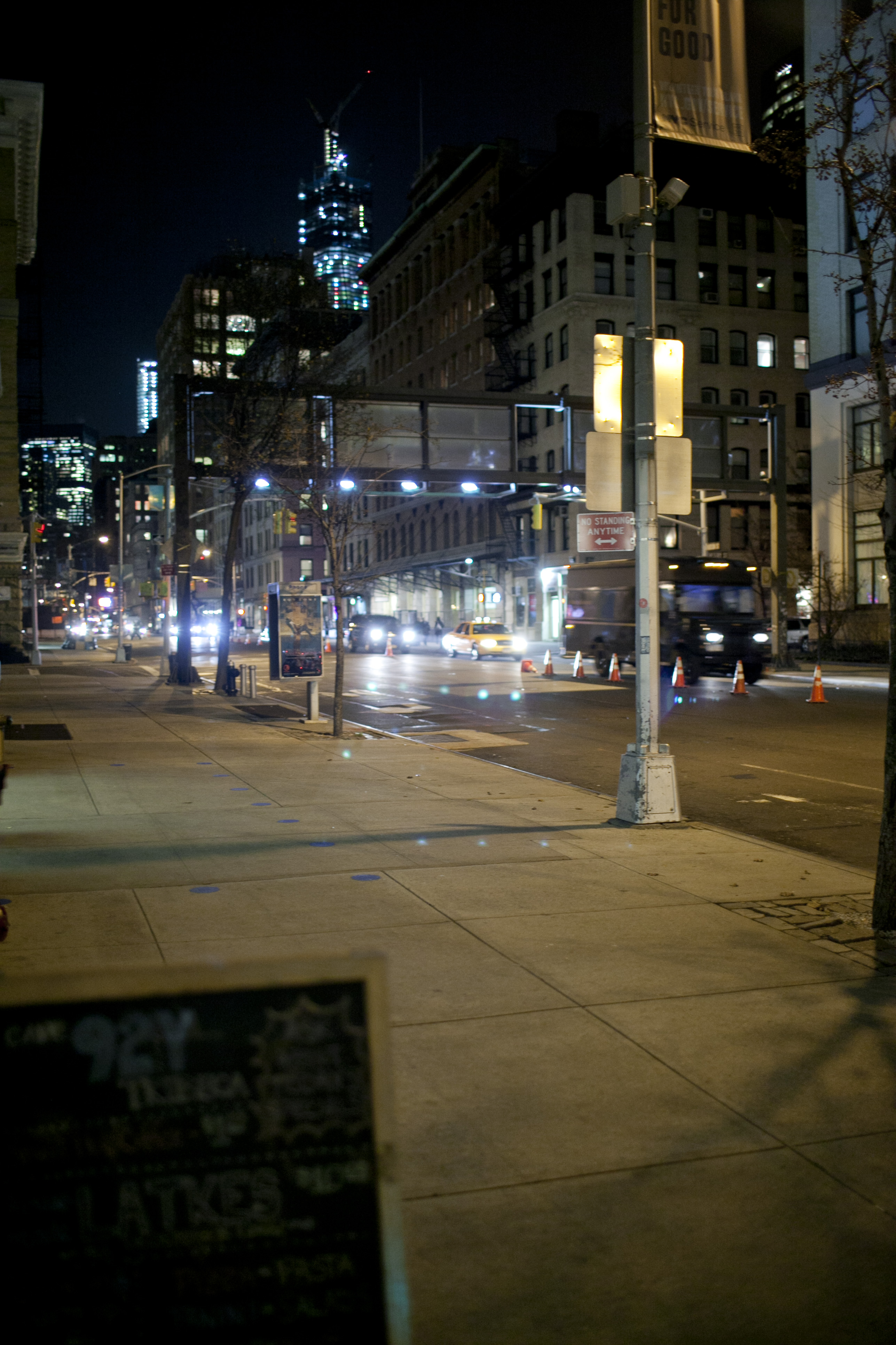 Outside 92Y Tribeca.