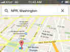 A screenshot of Google Maps on an iPhone.