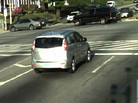 A screengrab of the video a speed-camera sent to driver Daniel Doty shows his car idling at a red light. Doty received a $40 fine for speeding. A screengrab of the video a speed-camera sent to driver Daniel Doty shows his car idling at a red light. Doty received a $40 fine for speeding.