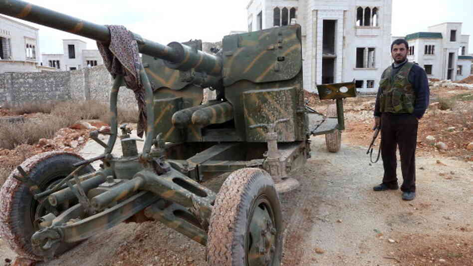 Northwest of Aleppo, Syria, this week, rebels were in control of this Syrian military base.