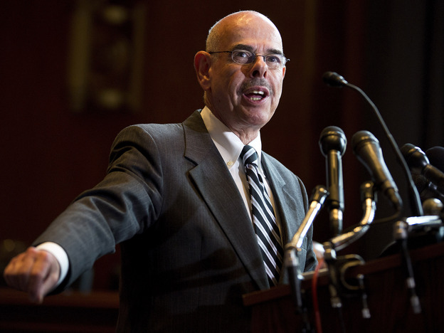 Rep. Henry Waxman, D-Calif., speaks Tuesday at a news conference calling for no reduction in the Medicare and Medicaid budgets, as part of the year-end budget talks on Capitol Hill in Washington. Waxman said he does not support means testing for Medicare.