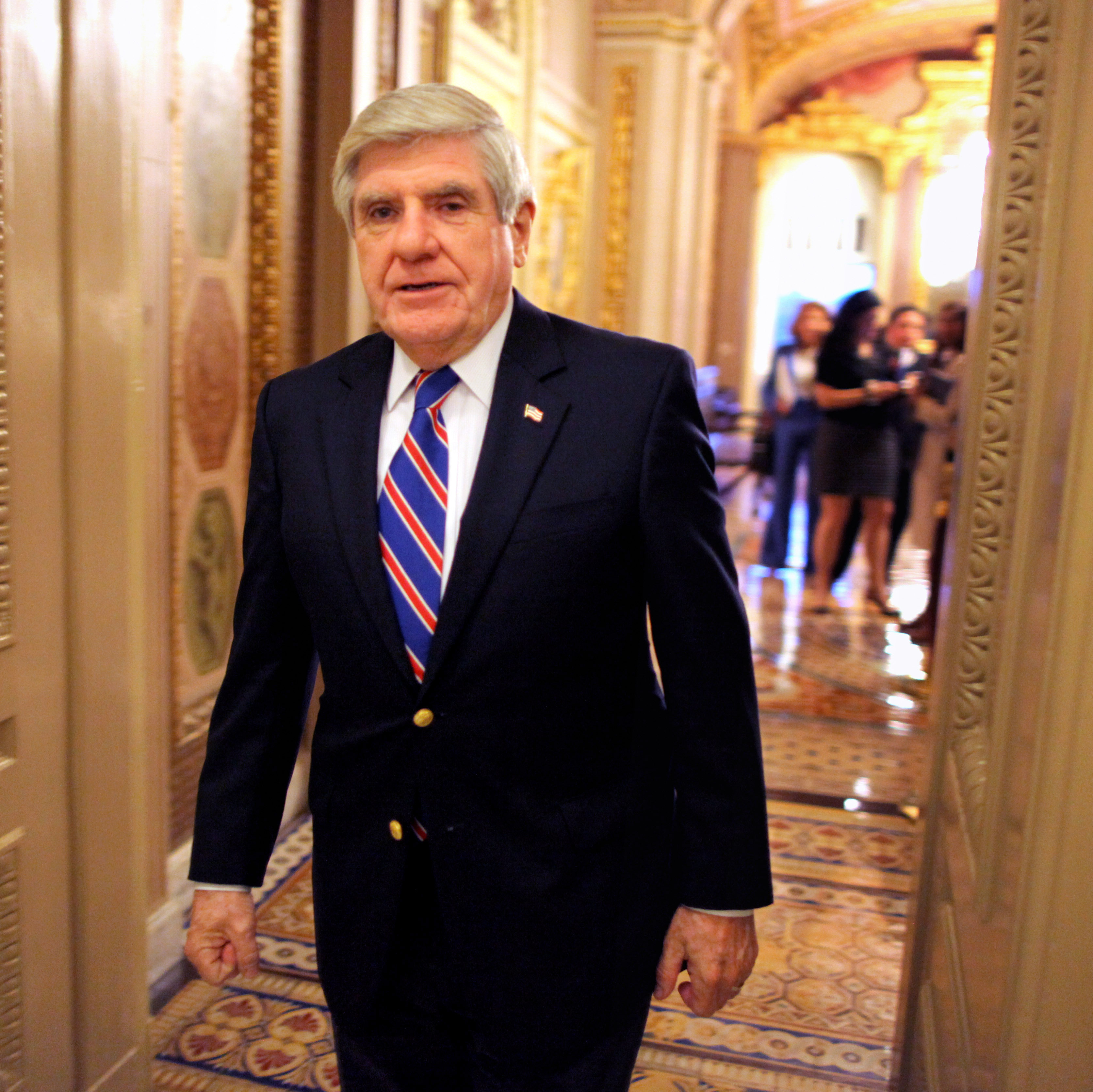 Sen. Ben Nelson, D-Neb., walks off the Senate floor in 2011.