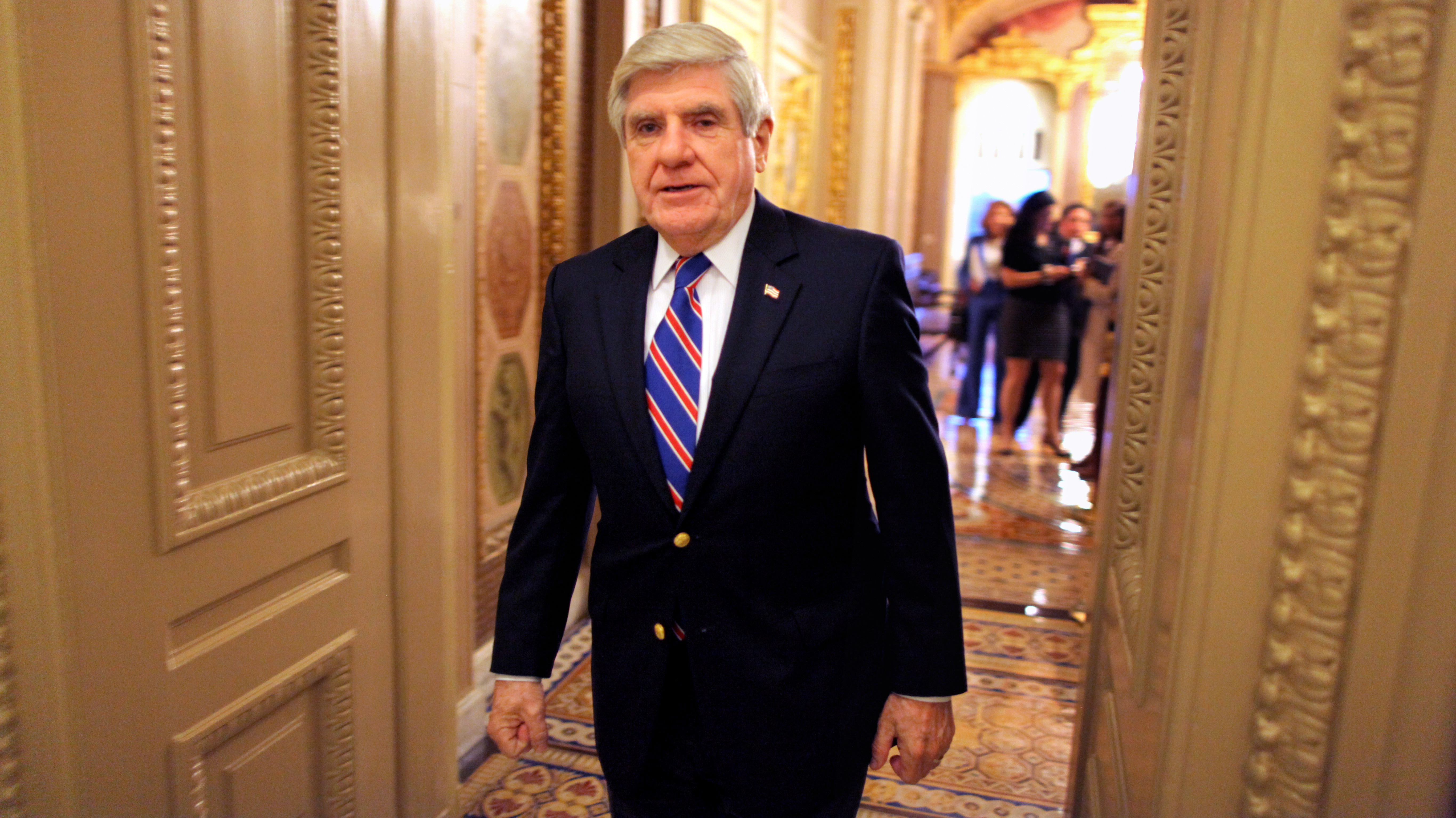 Sen. Ben Nelson, D-Neb., walks off the Senate floor in 2011. Sen. Ben Nelson, D-Neb., walks off the Senate floor in 2011.