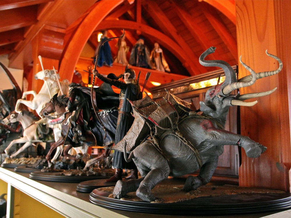 Donovan's collection includes hundreds of figurines inspired by Tolkien's stories.