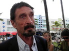 John McAfee in Miami on Thursday. John McAfee in Miami on Thursday.