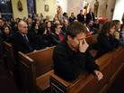 Mourners gather for a vigil service for victims of the Sandy Hook Elementary School shooting at St. Rose of Lima Roman Catholic Church in Newtown, Conn., on Friday night. Mourners gather for a vigil service for victims of the Sandy Hook Elementary School shooting at St. Rose of Lima Roman Catholic Church in Newtown, Conn., on Friday night.