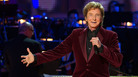 Barry Manilow onstage during a tree lighting in Los Angeles in November. Barry Manilow onstage during a tree lighting in Los Angeles in November.