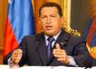 Venezuelan President Hugo Chavez speaks in a televised address in January 2002 at Miraflores presidential palace in Caracas. Chavez vowed justice for two men who were shot and killed Jan. 3 at a political rally in a battle between Chavez supporters, opposition marchers and security forces. Venezuelan President Hugo Chavez speaks in a televised address in January 2002 at Miraflores presidential palace in Caracas. Chavez vowed justice for two men who were shot and killed Jan. 3 at a political rally in a battle between Chavez supporters, opposition marchers and security forces.
