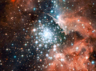 "Thousands of sparkling young stars are nestled within the giant nebula NGC 3603, one of the most massive young star clusters in the Milky Way Galaxy." "Thousands of sparkling young stars are nestled within the giant nebula NGC 3603, one of the most massive young star clusters in the Milky Way Galaxy."