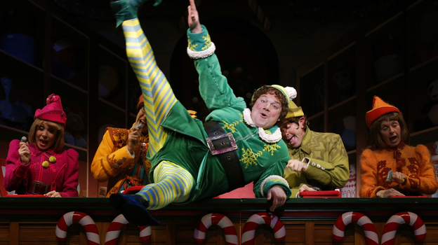 Jordan Gelber plays Buddy the Elf in Elf on Broadway. The limited-run production may not turn a profit immediately, but producers have a multipronged strategy for making money.