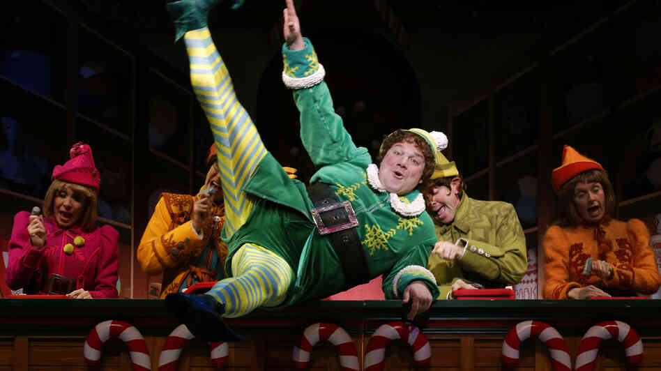 Jordan Gelber plays Buddy the Elf in Elf on Broadway. The limited-run production may not turn a profit immediately, but producers have a multipronged strategy for making money.