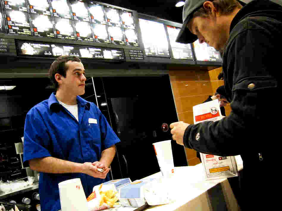 Kyle Pfifer works at a McDonald's in Williston, a job he got the same day he applied. He says he turned in his application, got lunch, "and I had a call before I was done eating, and I had a job."