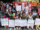 Indian women and children in New Delhi stage a protest Tuesday to condemn the gang rape of a 23-year-old student on a city bus. Indian women and children in New Delhi stage a protest Tuesday to condemn the gang rape of a 23-year-old student on a city bus.