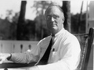 President Franklin D. Roosevelt looks decidedly less jolly than Bill Murray makes him out to be in Hyde Park on Hudson. President Franklin D. Roosevelt looks decidedly less jolly than Bill Murray makes him out to be in Hyde Park on Hudson.