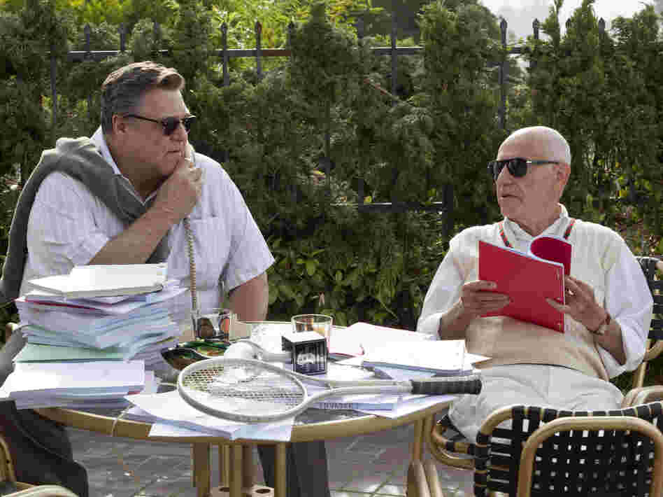 John Chambers (John Goodman) and Lester Siegel (Alan Arkin) help craft a fake movie production in Argo.