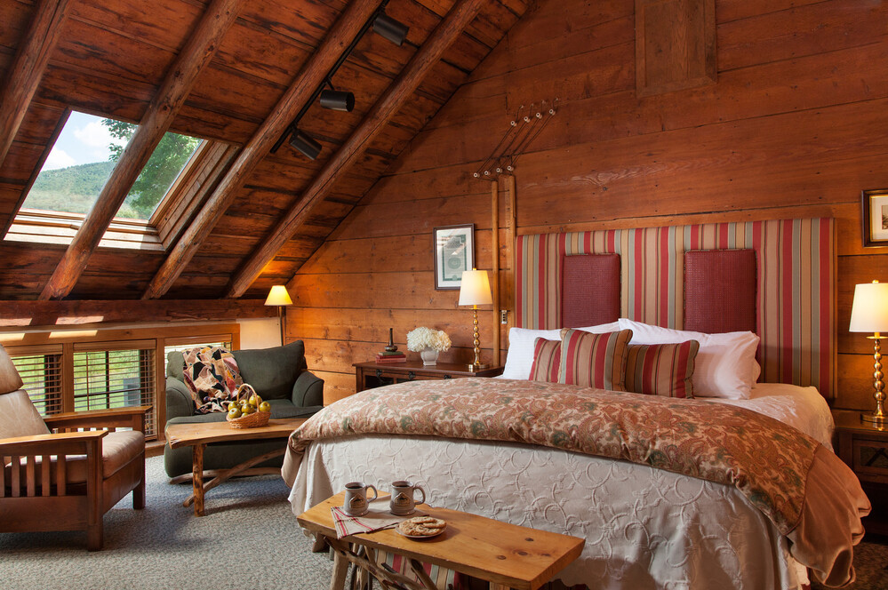 Innkeepers are combating old stereotypes about bed and breakfasts. The Richardson Room at the Round Barn Farm in Waitsfield, Vt., was renovated this year to reflect more more modern tastes.