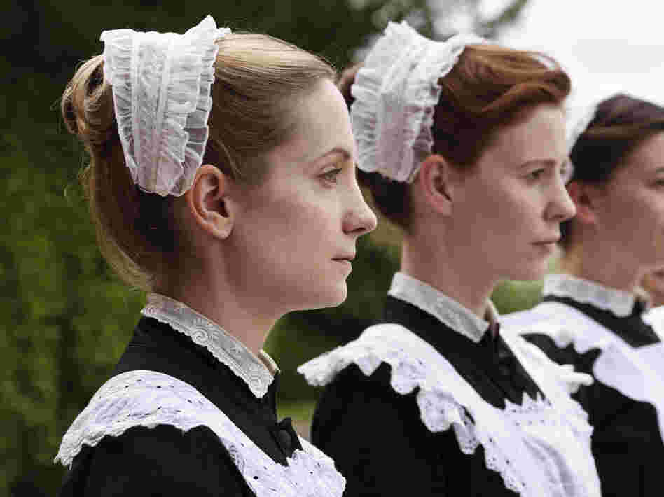 Housemaids Anna Smith (Joanne Froggatt) and Ethel (Amy Nuttall) are among the teeming staff required to keep an English manor running.