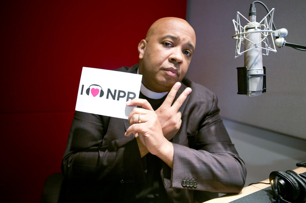 Rev. Run at NPR headquarters.