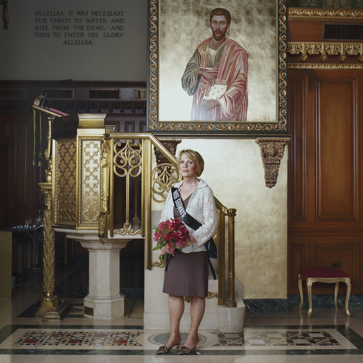 Peggy Byrne at Church of Our Saviour, New York, N.Y., where she continues to work into her 80s as director of operations.