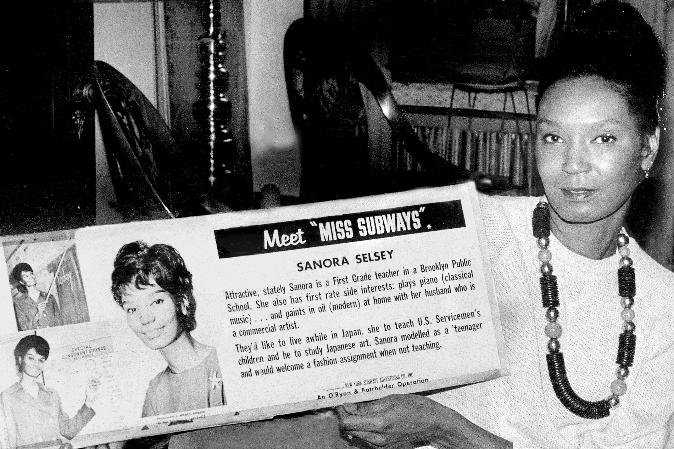 Selsey was Miss Subways January-March 1964.