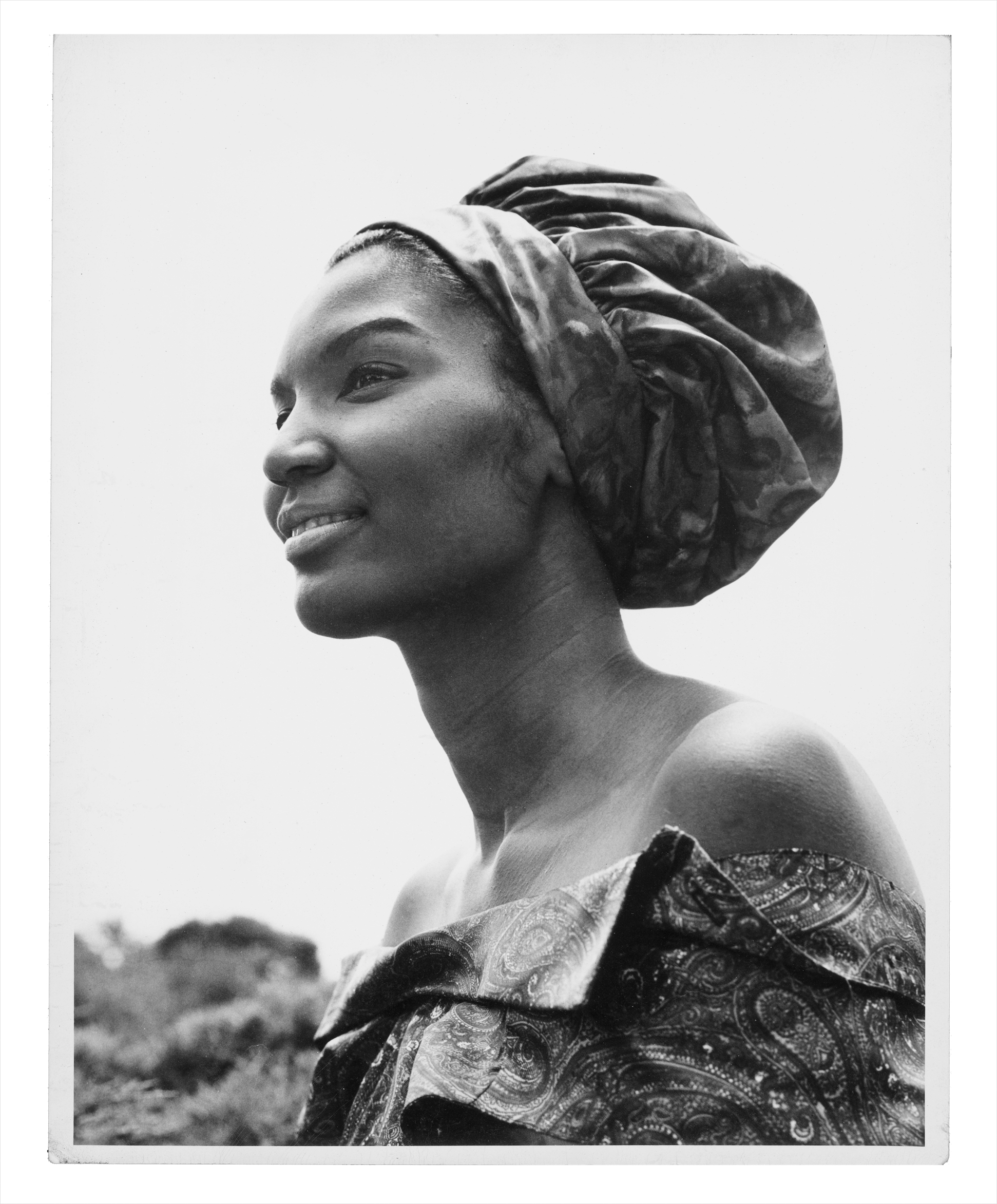 A headshot from Selsey's modeling portfolio in the mid 1960s.