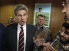 Chris Stevens speaks to the media in Benghazi, Libya, in 2011. Stevens, the U.S. ambassador to Libya, was killed on Sept. 11 of this year. Three U.S. government officials resigned Wednesday following a report that cited inadequate security. Chris Stevens speaks to the media in Benghazi, Libya, in 2011. Stevens, the U.S. ambassador to Libya, was killed on Sept. 11 of this year. Three U.S. government officials resigned Wednesday following a report that cited inadequate security.