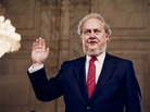 Robert Bork, nominated by President Reagan to the Supreme Court, is sworn in before the Senate Judiciary Committee at his confirmation hearing, Sept. 15, 1987. Robert Bork, nominated by President Reagan to the Supreme Court, is sworn in before the Senate Judiciary Committee at his confirmation hearing, Sept. 15, 1987.