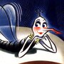 A cartoon of "Annie Awful," a dangerous female mosquito that reminds U.S. soldiers to protect themselves from malaria. A cartoon of "Annie Awful," a dangerous female mosquito that reminds U.S. soldiers to protect themselves from malaria.