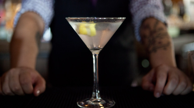 Shaken with splash of malaria drug, please. The original James Bond martini is made with gin, vodka and Kina Lillet, a French aperitif wine flavored with a smidge of the anti-malaria drug quinine.