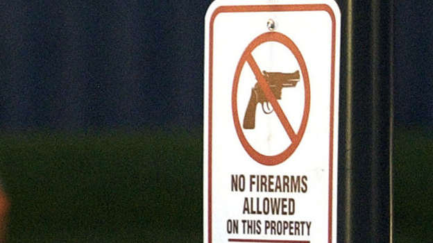 A sign some would like to see amended at schools. (Reuters /Landov)