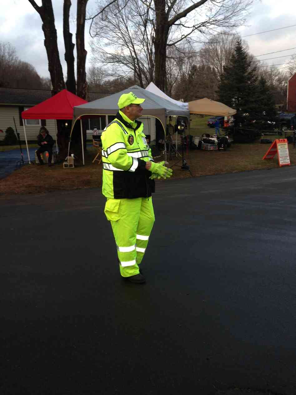 "We're holding up the best that we can" after Friday's shootings, says Sandy Hook volunteer firefighter Anthony "Chip" Carpenter.
