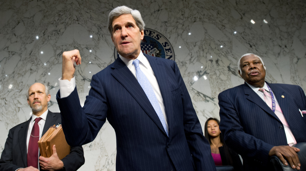 Sen. John Kerry, D-Mass., led a Senate hearing Thursday on the Sept. 11 attacks in Benghazi, Libya. Sen. John Kerry, D-Mass., led a Senate hearing Thursday on the Sept. 11 attacks in Benghazi, Libya.