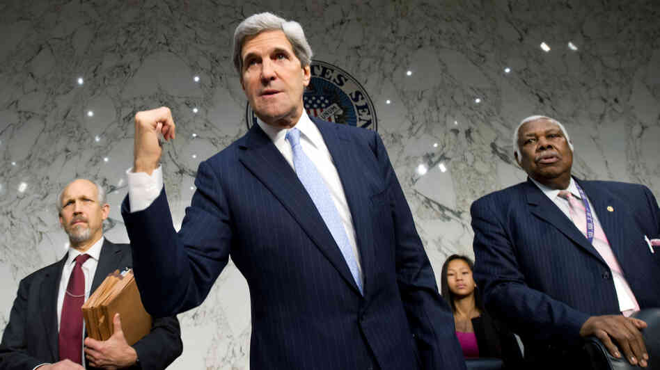 Sen. John Kerry, D-Mass., led a Senate hearing Thursday on the Sept. 11 attacks in Benghazi, Libya.